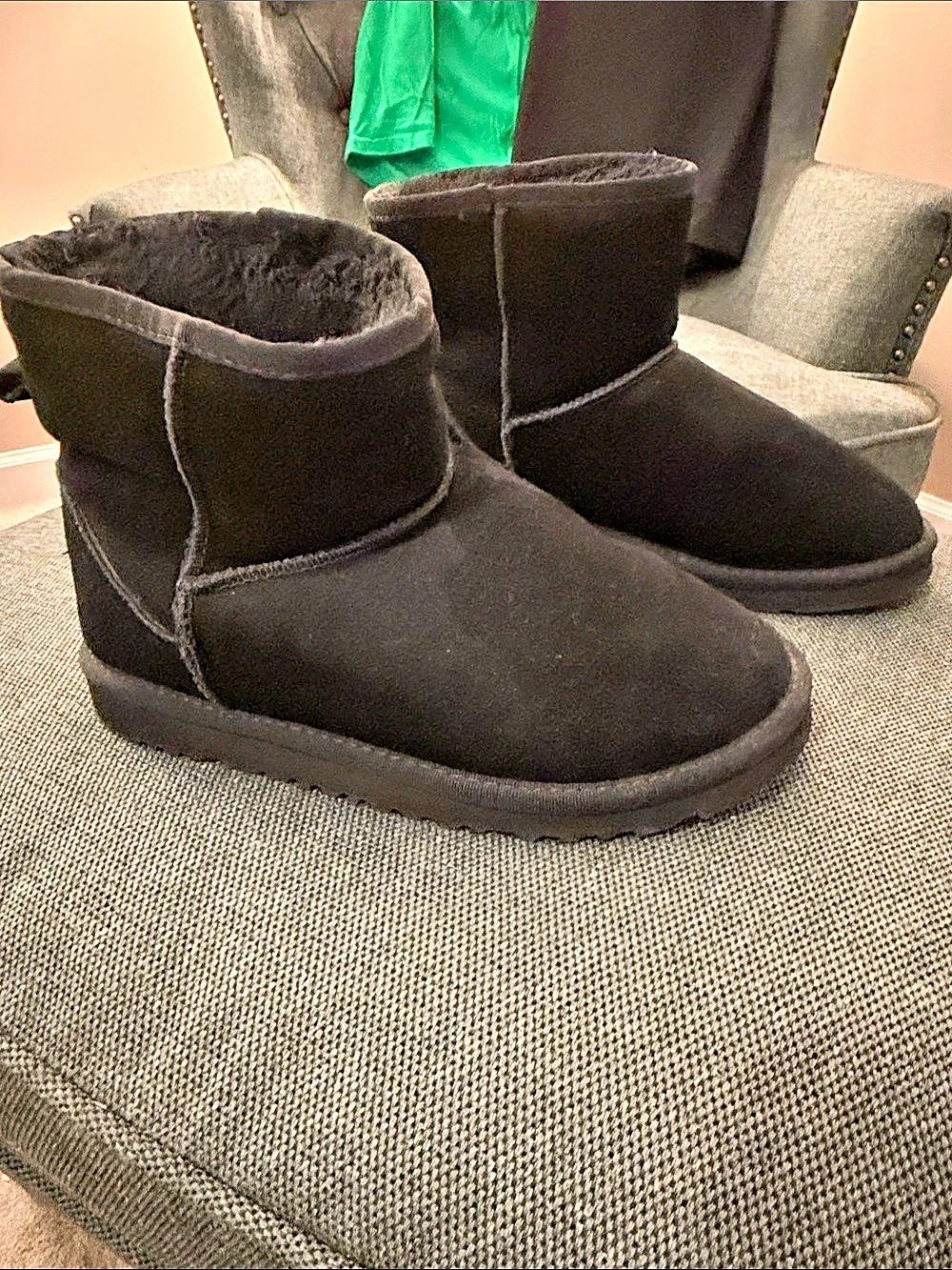 UGG Classic Short Boot Black Winter Boots